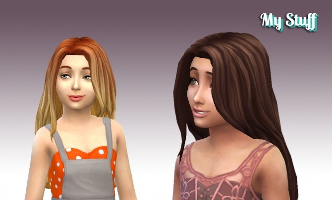 Sims 4 Gorgeous Hair for Girls at My Stuff