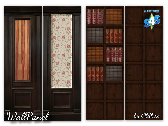 Sims 4 Wall panel by Oldbox at All 4 Sims