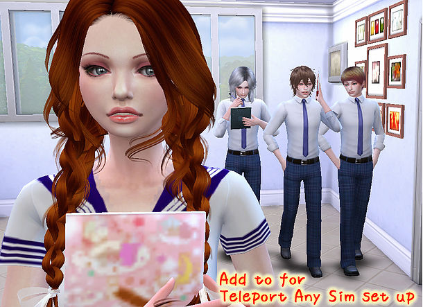 Sims 4 School life pose at A luckyday