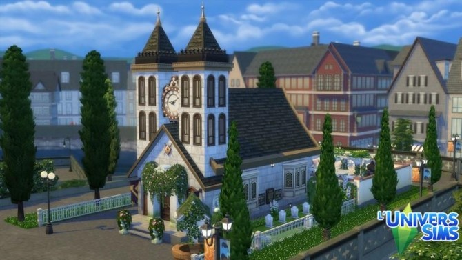 Sims 4 Windenburg chapel by chipie cyrano at L’UniverSims