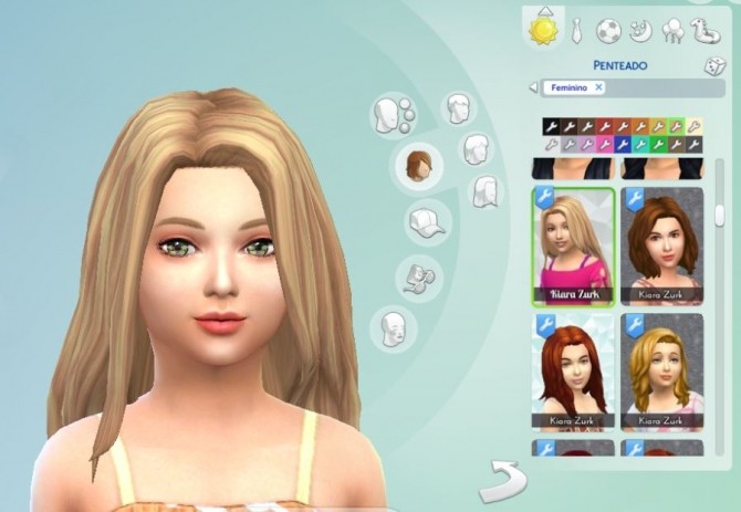 Sims 4 Gorgeous Hair for Girls at My Stuff