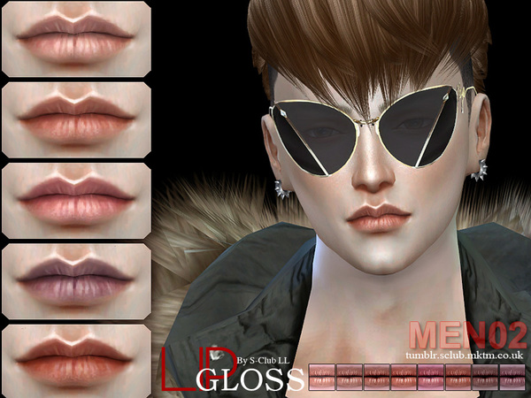 Sims 4 Lipstick Men02 by S Club LL at TSR