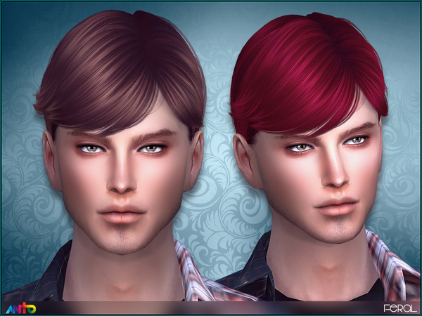 Sims 4 Feral Hair by Anto at TSR