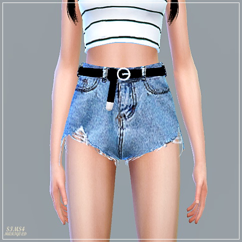 Sims 4 Alpha Belt Hot Pants at Marigold