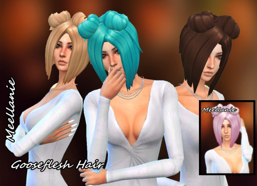 Sims 4 Gooseflesh hair at Meellanie