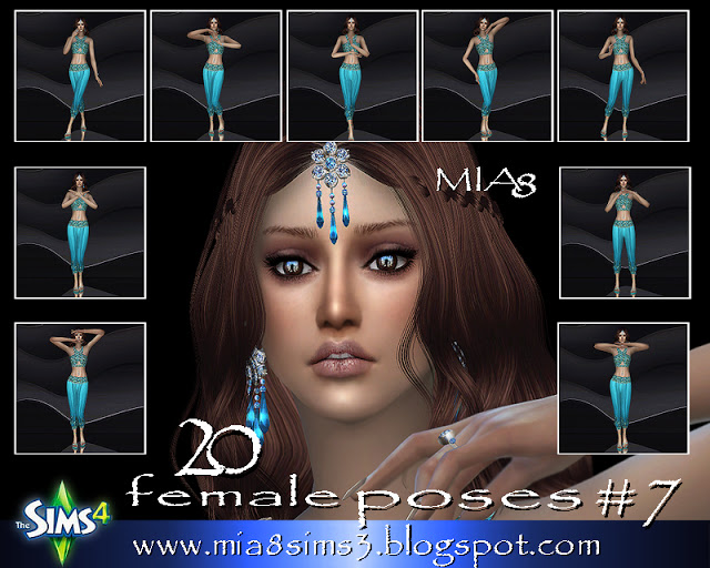 Sims 4 20 female poses #7 at MIA8