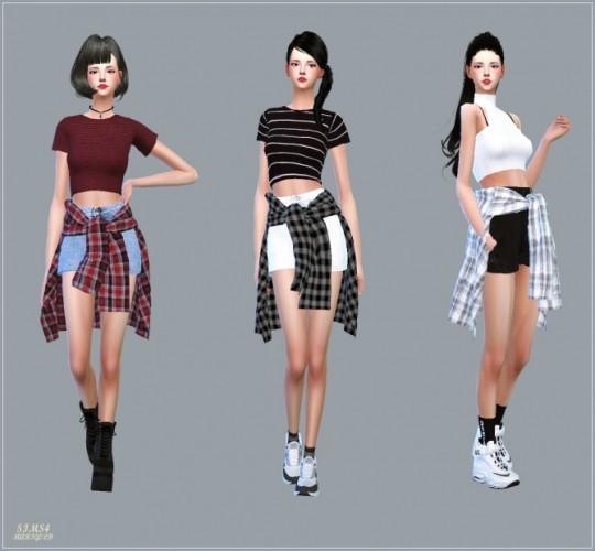 Hot Pants With Shirts at Marigold » Sims 4 Updates