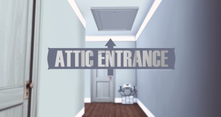 Attic Entrance Door at Onyx Sims