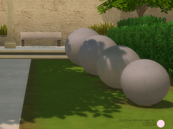 Sims 4 Celestial Sphere Lamp Set by DOT at TSR