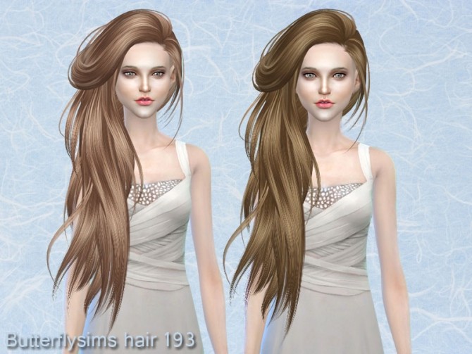 Sims 4 B fly hair 193 (Pay) at Butterfly Sims