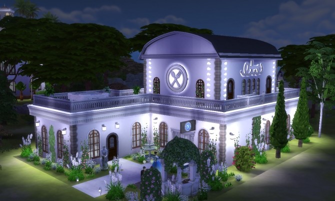 Sims 4 Luxury restaurant NO CC at Tatyana Name