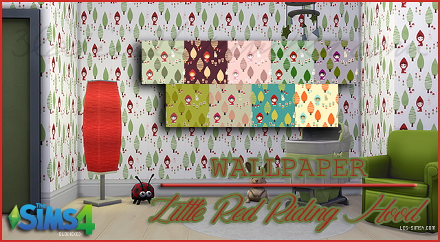 Sims 4 Wallpaper Little Red Riding Hood by 3lodiie at Les Sims4