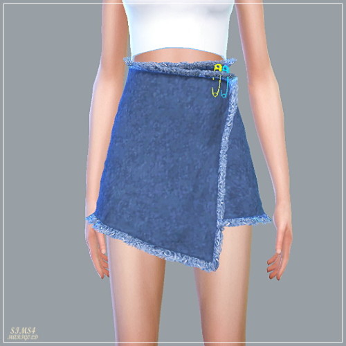 Pin Wrap Mini Skirt at Marigold » Sims 4 Updates