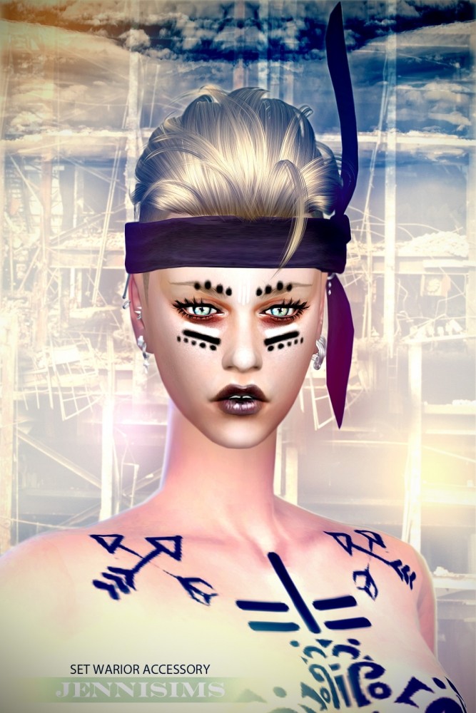 Sims 4 Warior Accessory + Tattoos at Jenni Sims