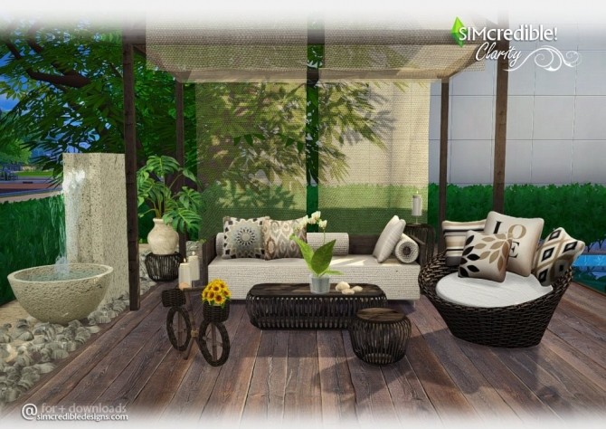 Sims 4 Clarity garden set at SIMcredible! Designs 4