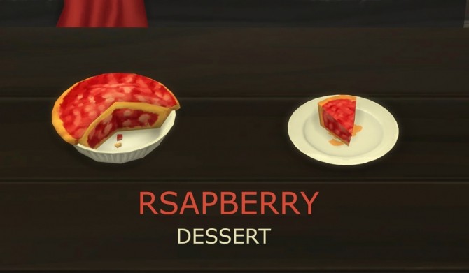 Sims 4 Custom Berry Pies: Raspberry and Blueberry by icemunmun at Mod The Sims