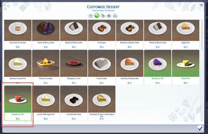 Sims 4 Custom Berry Pies: Raspberry and Blueberry by icemunmun at Mod The Sims