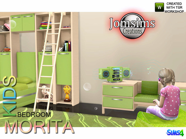 Sims 4 Morita Kids bedroom by jomsims at TSR
