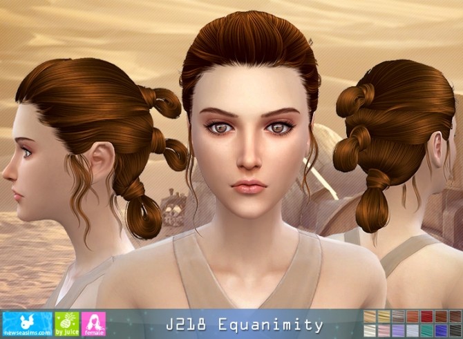 Sims 4 J218 Equanimity hair (Pay) at Newsea Sims 4