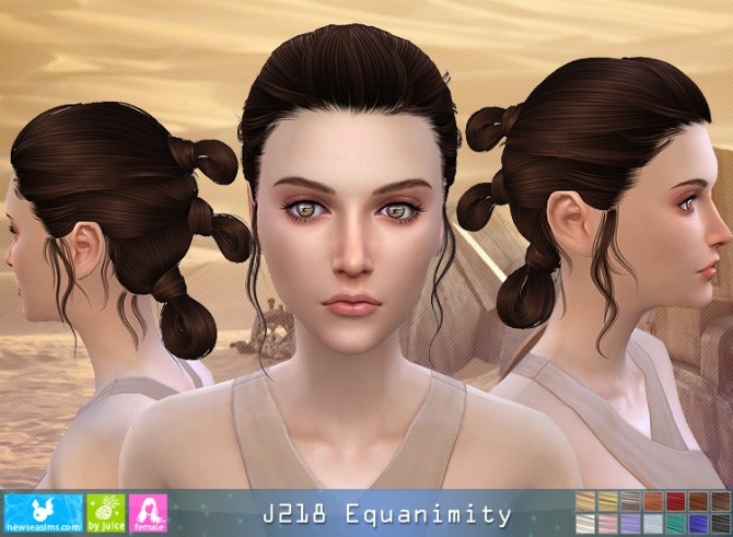Sims 4 J218 Equanimity hair (Pay) at Newsea Sims 4