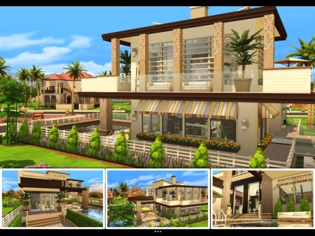 Geneva Modern house by mlpermalino at TSR » Sims 4 Updates