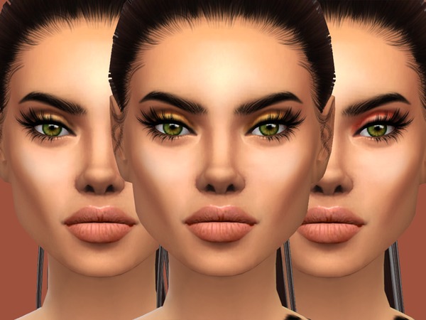 Sims 4 The Gold Eyeshadow Palette by PrimroseSmith at TSR
