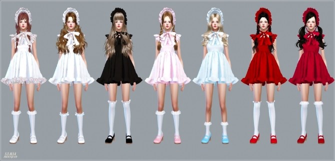Sims 4 Pure Doll Dress at Marigold