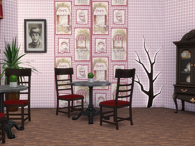 Sims 4 Cafe Paris wallpaper by Angel74 at Beauty Sims