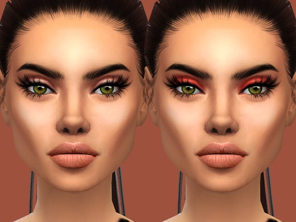 Sims 4 The Gold Eyeshadow Palette by PrimroseSmith at TSR