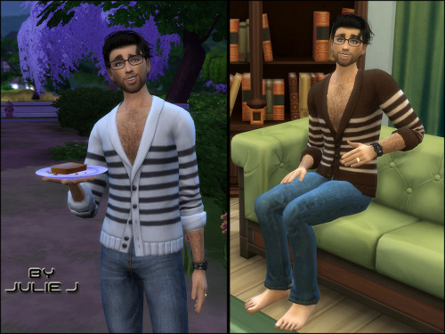 Sims 4 GetTogether Male Cardigan Edited at Julietoon – Julie J
