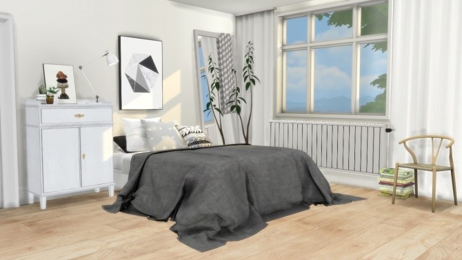 Sims 4 Bedroom #5 Updated at MXIMS