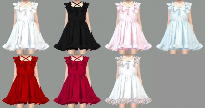 Sims 4 Child Pure Doll Dress at Marigold
