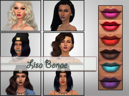 Lip Lined Lipstick by Lisa Bonae at TSR
