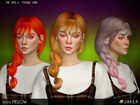 H004 MELLOW Female Hair Set by JAKEASims at TSR