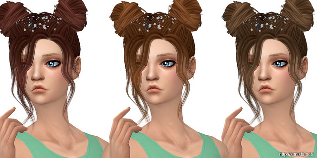 Sims 4 Nevaeh Hair Retexture at Simista