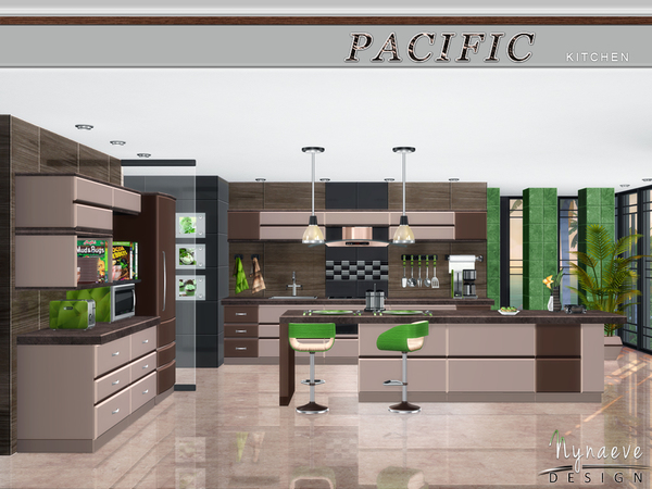 Sims 4 Pacific Heights Kitchen by NynaeveDesign at TSR