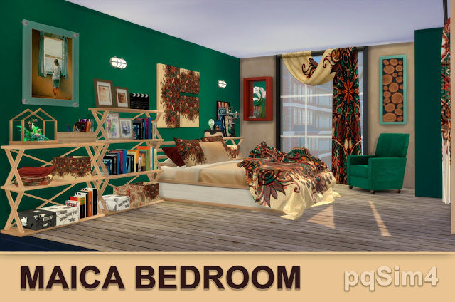 Sims 4 Maica Bedroom last part by Mary Jiménez at pqSims4