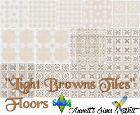 Light Browns Floor Tiles at Annett’s Sims 4 Welt