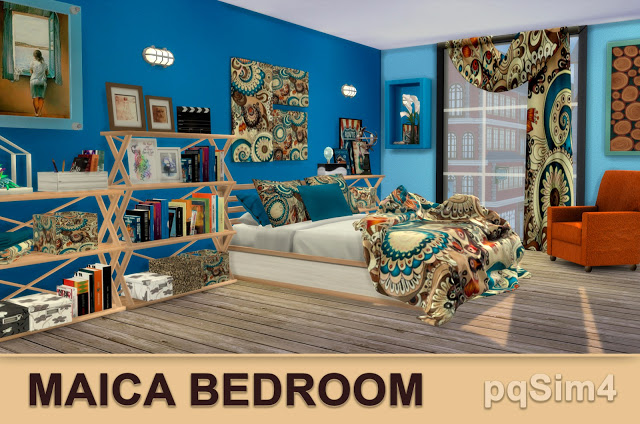 Sims 4 Maica Bedroom last part by Mary Jiménez at pqSims4