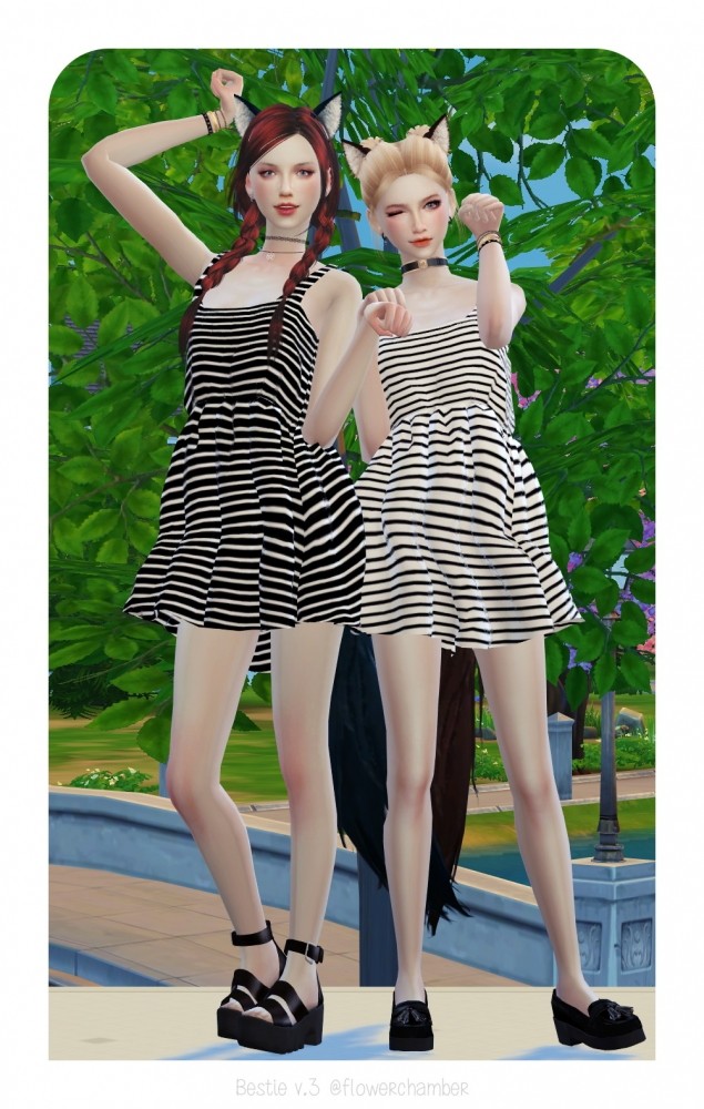 Sims 4 BESTIE V.3 poses (v.1 / Us remake + some new) at Flower Chamber