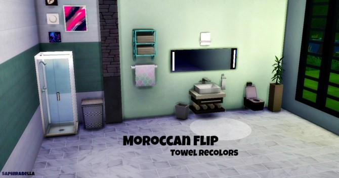Sims 4 Moroccan Flip Towel Recolors at Simelicious