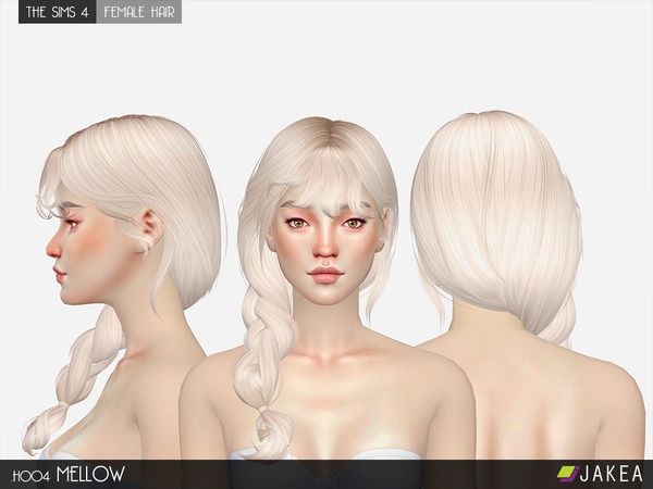 Sims 4 H004 MELLOW Female Hair Set by JAKEASims at TSR