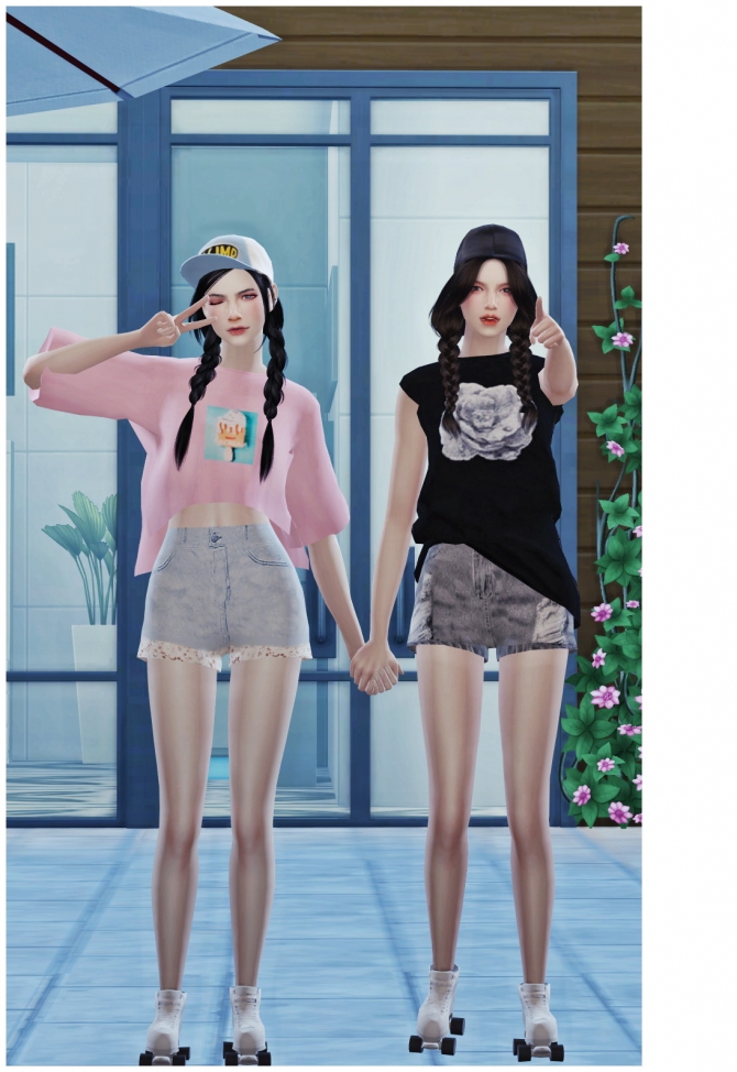 ROLLER SKATING POSES SET at Flower Chamber » Sims 4 Updates