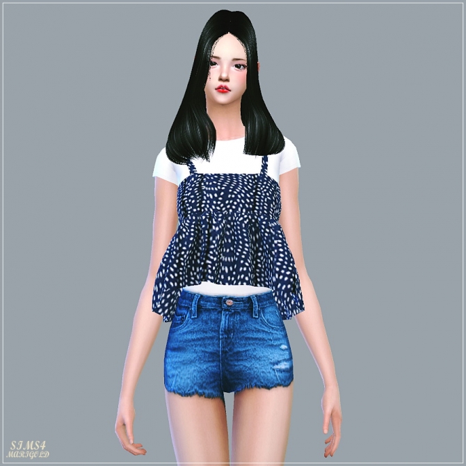 Summer Flare Sleeveless With Tee at Marigold » Sims 4 Updates