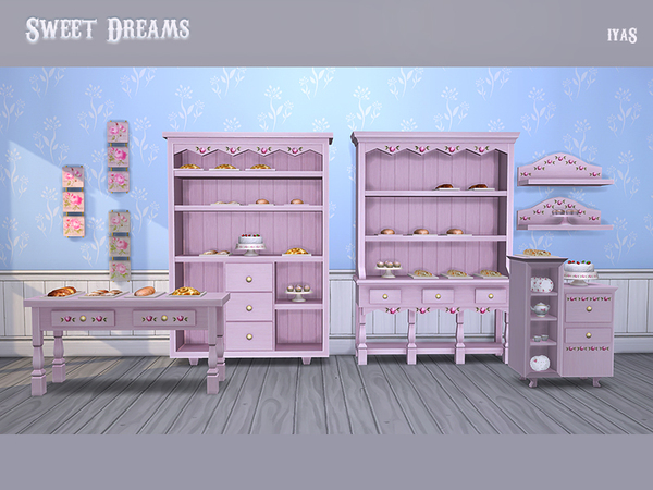 Sims 4 Sweet Dreams french country style set by soloriya at TSR