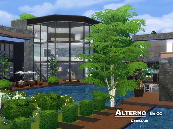 Sims 4 Alterno luxury modern house by Danuta720 at TSR