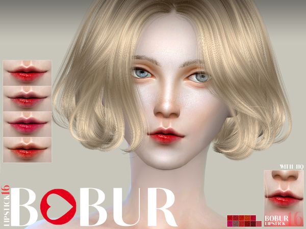 Sims 4 Lipstick 16 by Bobur3 at TSR