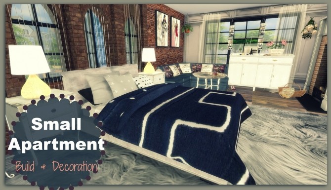 Sims 4 Small Apartment at Dinha Gamer