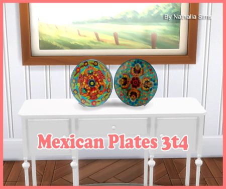 4Sims Mexican Plates Conversion 3t4 at Nathalia Sims