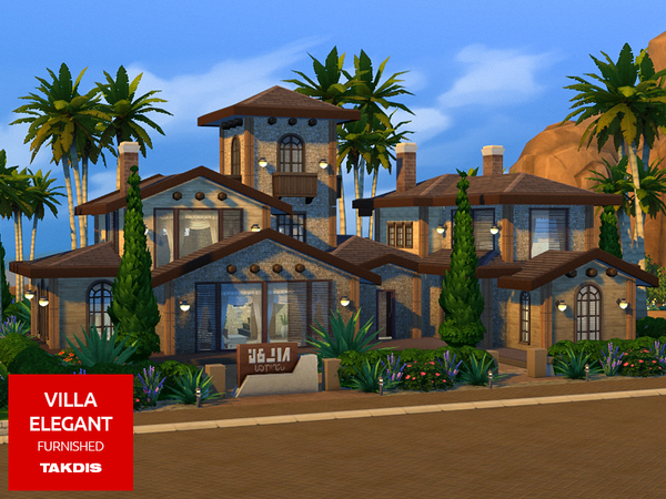 Sims 4 Villa Elegant by Takdis at TSR